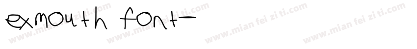 exmouth font字体转换